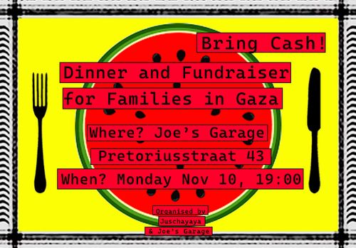 G is for Gaza - Dinner and Fundraiser for Families in Gaza