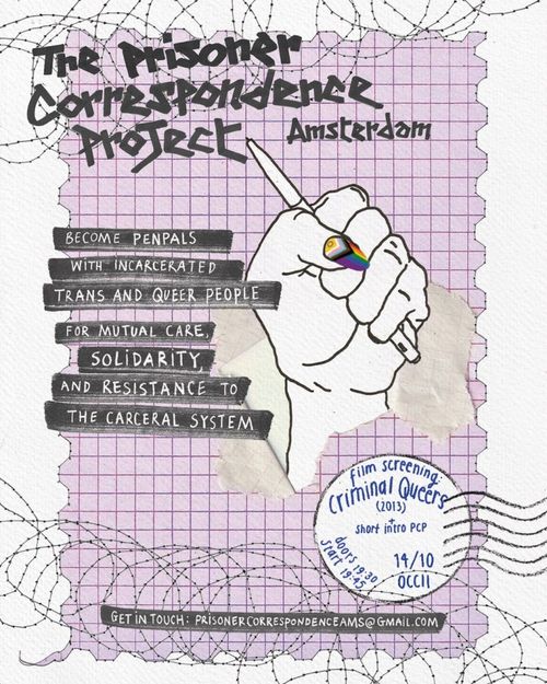 Prisoner Correspondence Project Amsterdam // Screening: Criminal Queers (2015)