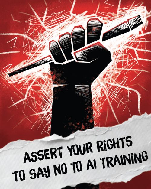 Asserting your right to say No to AI training on your Artworks