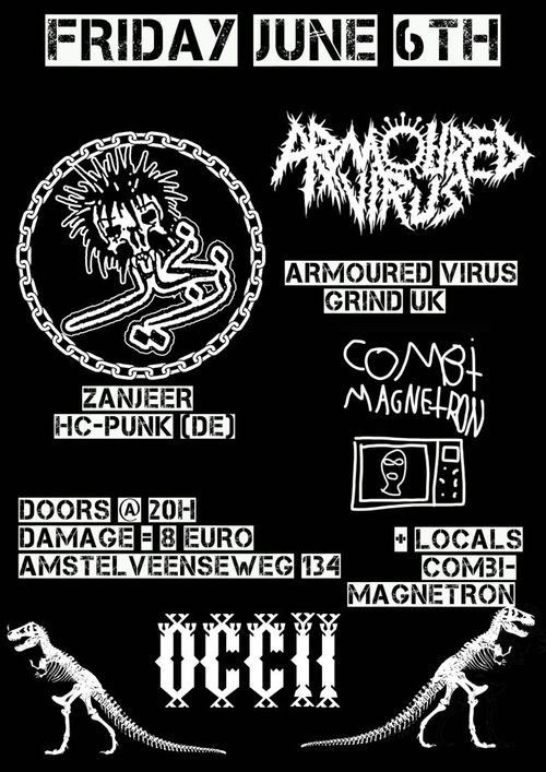 ZANJEER زنجیر (DE) + ARMOURED VIRUS (UK) + COMBI MAGNETRON + DJ STEVE