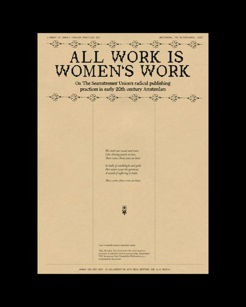 ALL WORK IS WOMEN’S WORK by Library of Unruly Fashion Practices