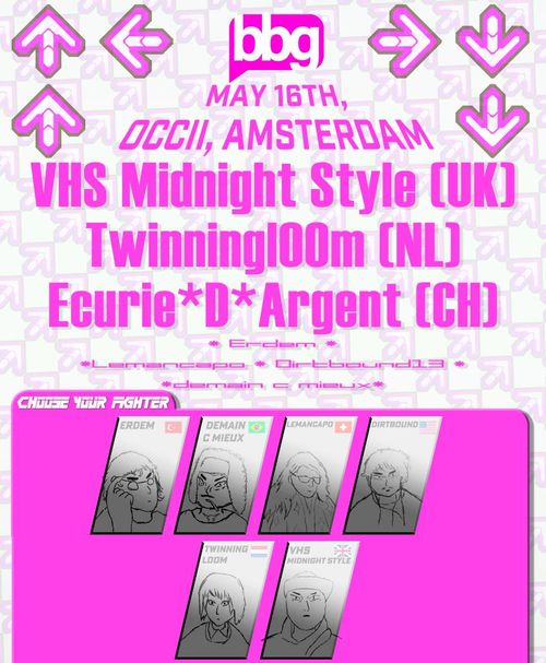 BBG PRESENTS: ECURIE D’ARGENT (CH) + TWINNINGL00M (NL) + VHS MIDNIGHT STYLE (UK)