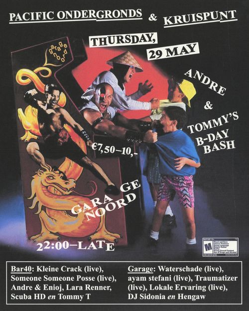 KRUISPUNT ✕ Pacific Ondergronds w/ Someone Someone Posse (live), Kleine Crack (live), Lokale Ervaring (live), Waterschade (live), Traumatizer (live), Andre & Enioj, Lara Renner, Scuba HD, Han, Tommy T, DJ Sidonia
