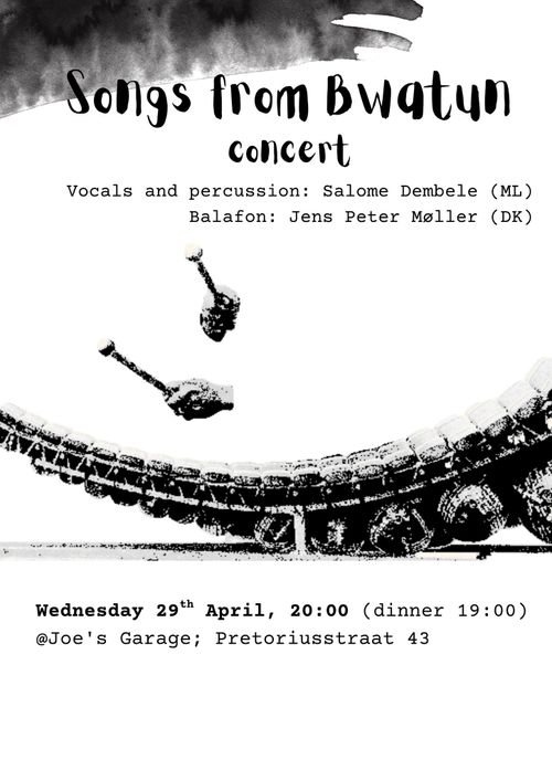 Songs from Bwatun, traditional music from Mali + vegetarian food