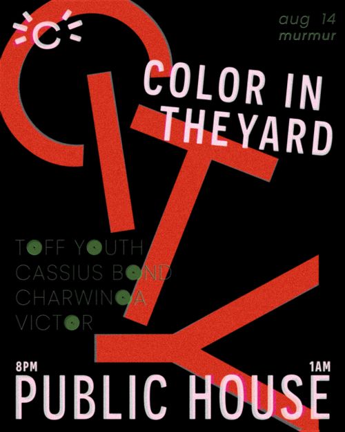 color in the yard: public house // victor, cassius bond, toff youth & charwinoa