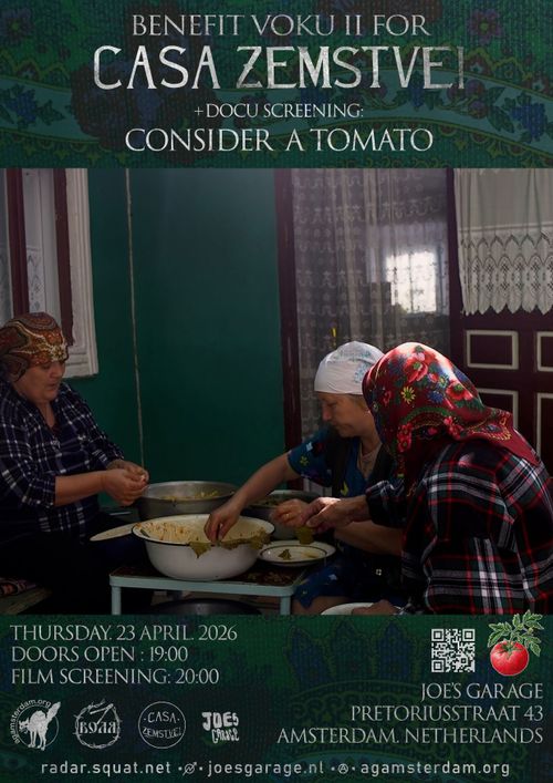 Benefit VOKU for Casa Zemstvei + Docu Screening "Consider a Tomato" (2025)