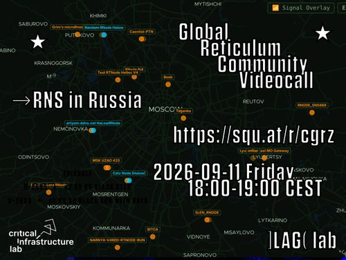Global Reticulum Community Videocall No.7 September: RNS in Russia
