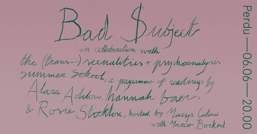 Bad $ubject