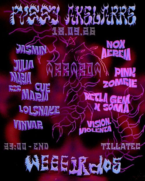 PVSSY AKELLARRE X WEEEIRDOS: ARRAROA
