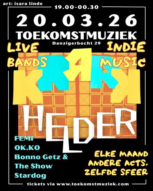 KRAAKHELDER vol. 3 feat. FEMI, Bonno Getz & The Show, OK.KO, stardog