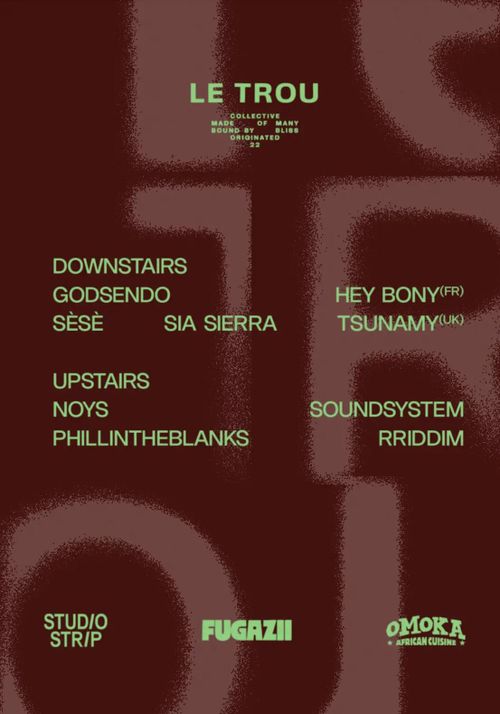Le Trou 3 yr anni x STUDIO STRIP x Fugazii
