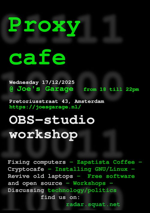 proxycafe - obs studio workshop