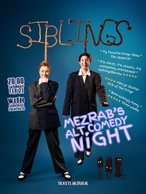 The ALT Mezrab Comedy Night (headliner: SIBLINGS – Maddy and Marina Bye)