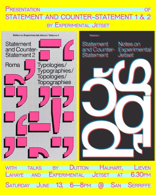 STATEMENT AND COUNTER-STATEMENT 1 + 2 by Experimental Jetset
