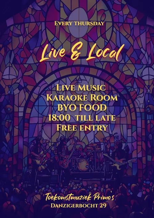 Live & Local – Weekly on Thursdays! Moon Pilot, Moving Flowers LIVE @ Toekomstmuziek