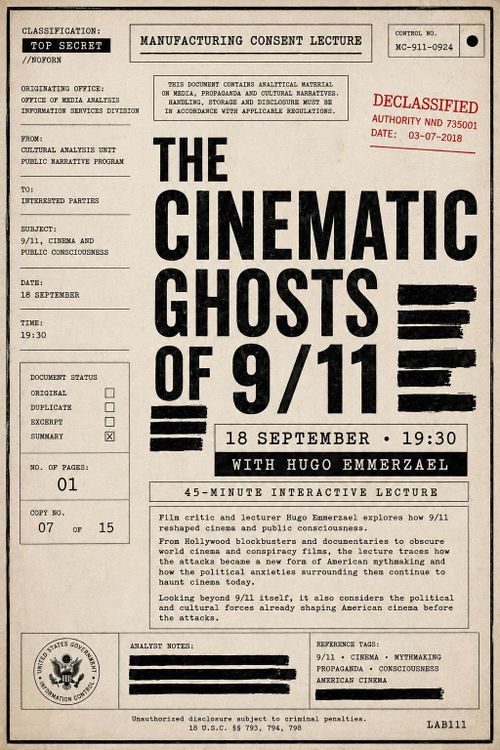 Film Lecture: The Cinematic Ghosts Of 9/11
