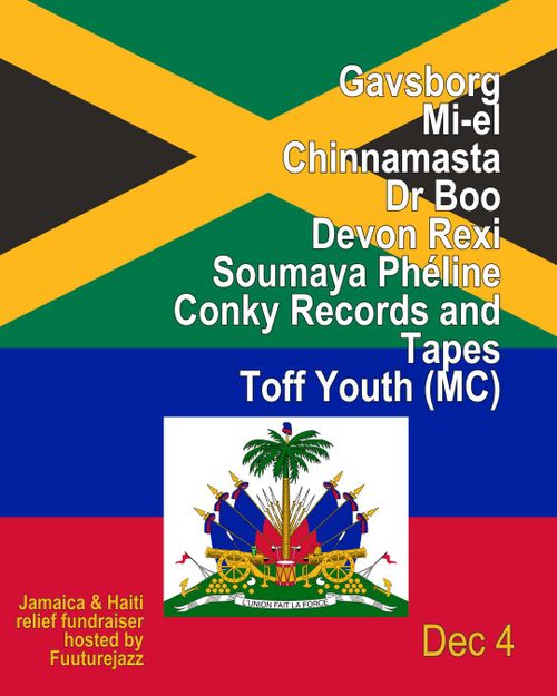 Jamaica & Haiti relief fundraiser hosted by Fuuturejazz
