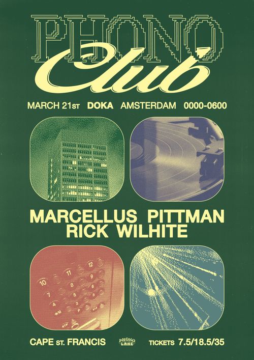 Phono Lake x Doka Studio w/ Marcellus Pittman | Cape St. Francis DJs | Rick Wilhite