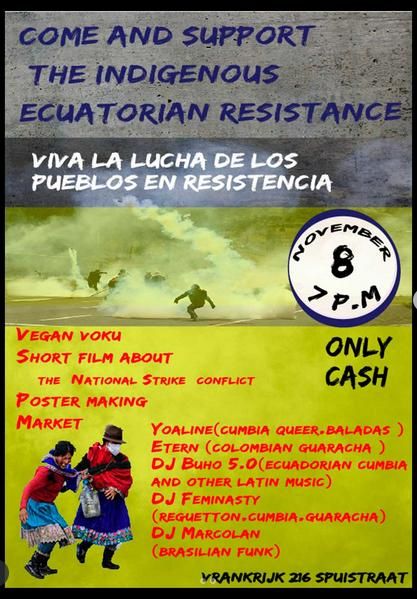 Support the Indigenous Ecuadorain Resistance with Food, Film + Music