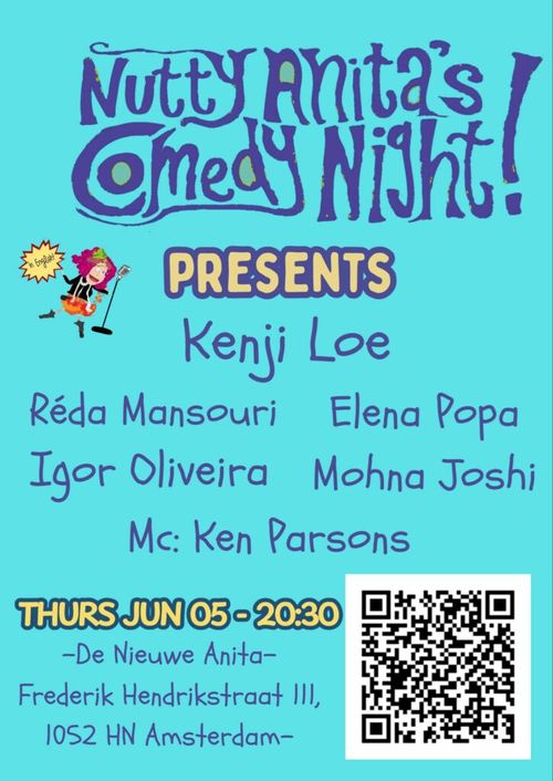 Nutty Anita’s Comedy night ft. Kenji Loe