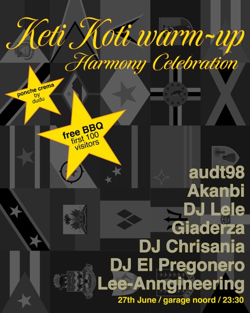 Keti Koti warm-up w/ Giaderza, Akanbi, Lee-Anngineering, DJ Chrisania, audt98, DJ El Pregonero, DJ Lele