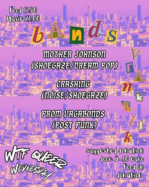 WTF Queer Wednesday/Bandnight to fundraise for Iran & Lebanon