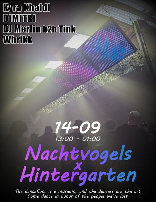 Nachtvogels x Hintergarten