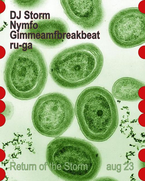 Return of the storm w/ DJ Storm, Nymfo, Gimmeamfbreakbeat, ru-ga