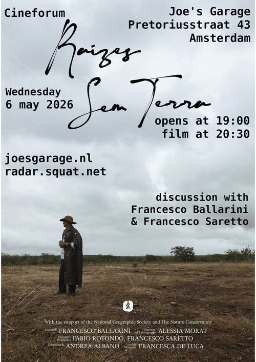 Cineforum, documentary "Raìzes Sem Terra" and discussion with director Francesco Ballarini and producer Francesco Saretto