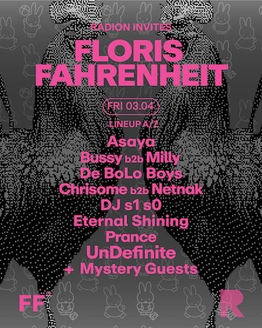 RADION invites Floris Fahrenheit
