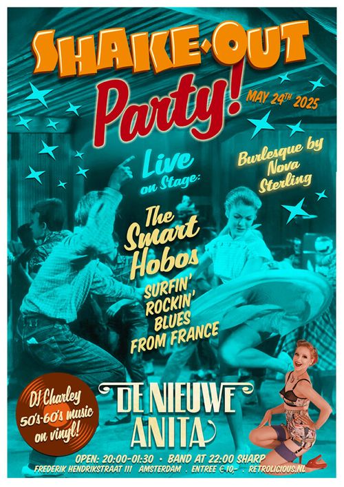 SHAKE-OUT PARTY: The Smart Hobos, Burlesque & DJ