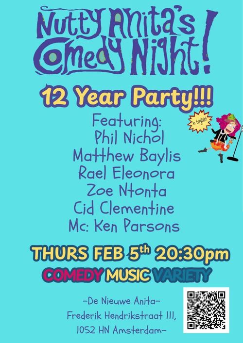 Nutty Anita’s TWELVE YEAR PARTY