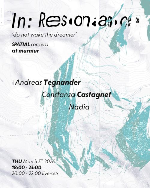 in:resonance 'do not wake the dreamer' // andreas tegnander, constanza castagnet & nadia