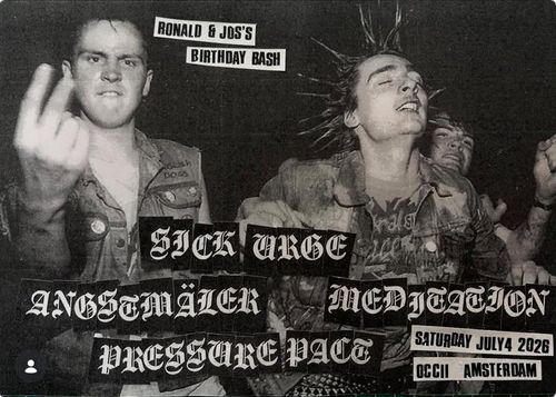 SICK URGE (FI) + PRESSURE PACT + MEDITATION + ANGSTMÄLER