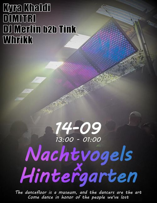 Nachtvogels x Hintergarten