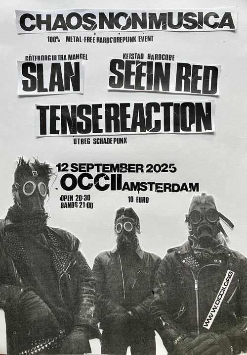 SLAN (SE) + SEEIN RED + TENSE REACTION