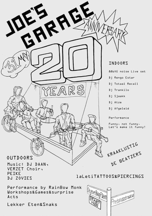 JOES GARAGE  20th Anniversary!!!