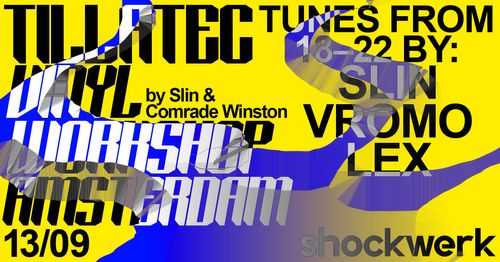 *FREE ENTRY* shockwerk VINYL WORKSHOP + After Tunes