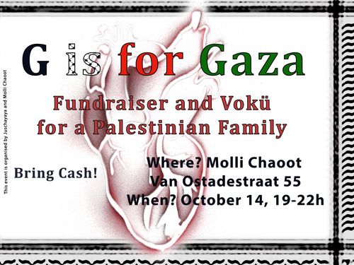 Fundraiser and Vegan Dinner for a Palestinian Family in Gaza