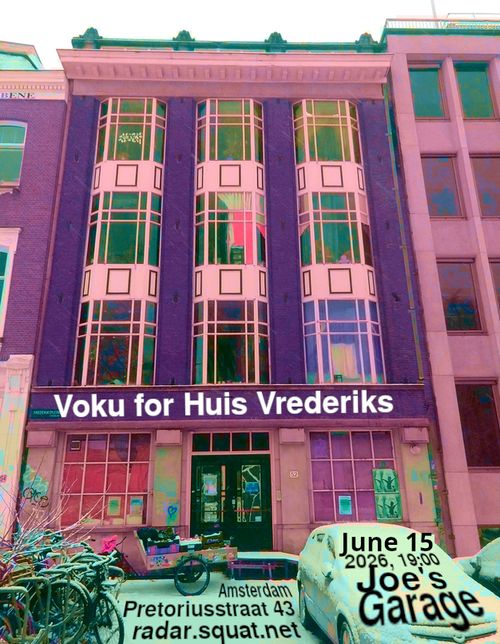 Benefit voku for Huis Vrederiks