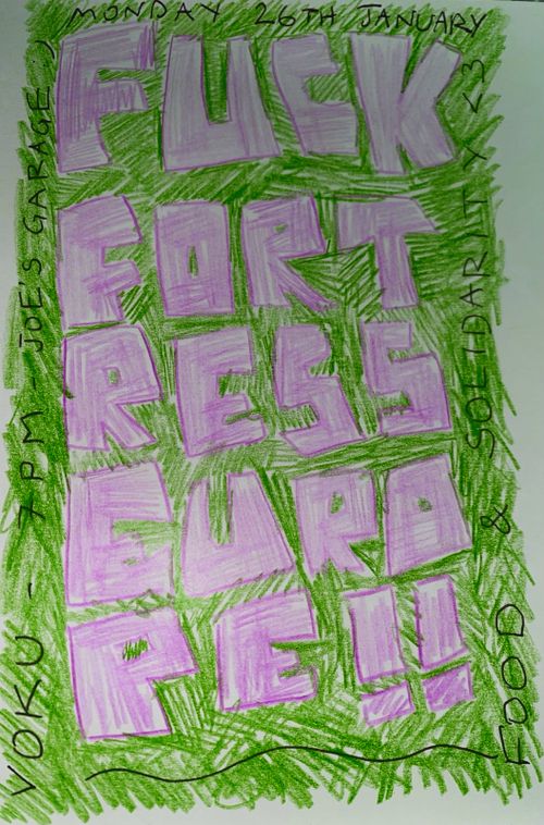 VoKu - For legal fees of a comrade fighting fortress Europe